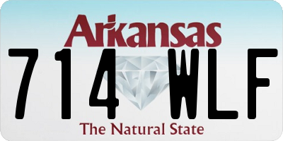 AR license plate 714WLF