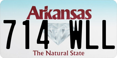 AR license plate 714WLL