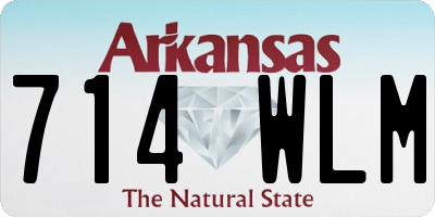 AR license plate 714WLM