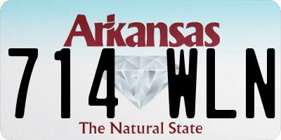 AR license plate 714WLN
