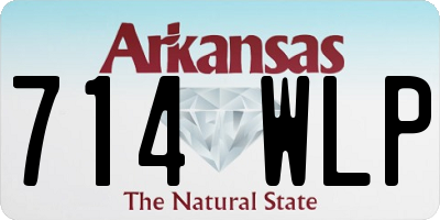 AR license plate 714WLP