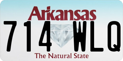 AR license plate 714WLQ