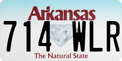 AR license plate 714WLR