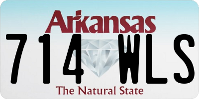 AR license plate 714WLS