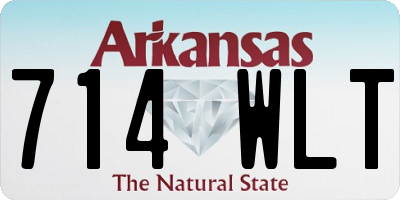 AR license plate 714WLT