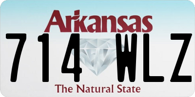 AR license plate 714WLZ