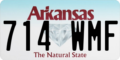 AR license plate 714WMF