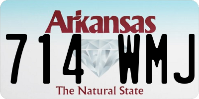AR license plate 714WMJ