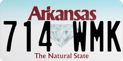AR license plate 714WMK