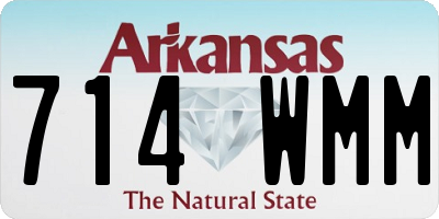 AR license plate 714WMM