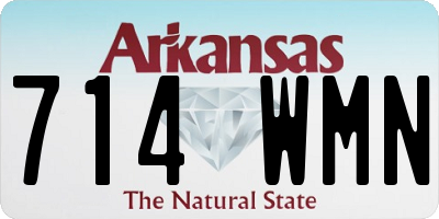 AR license plate 714WMN