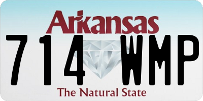 AR license plate 714WMP