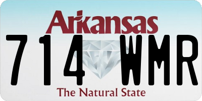 AR license plate 714WMR