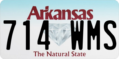 AR license plate 714WMS