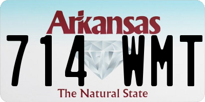 AR license plate 714WMT