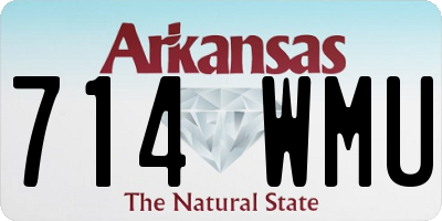 AR license plate 714WMU