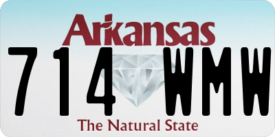 AR license plate 714WMW