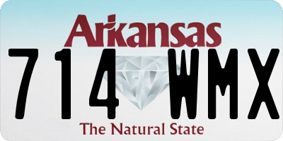 AR license plate 714WMX