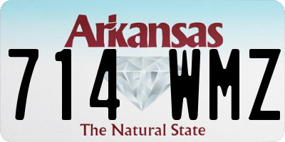AR license plate 714WMZ