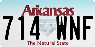 AR license plate 714WNF