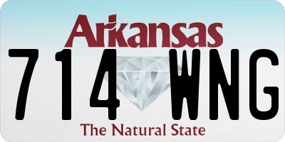 AR license plate 714WNG