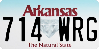 AR license plate 714WRG
