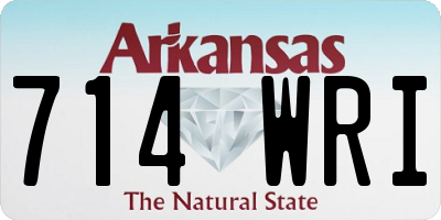 AR license plate 714WRI
