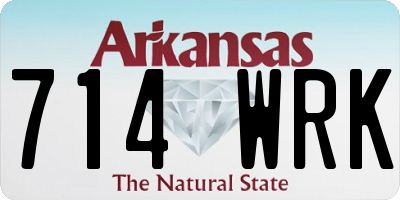 AR license plate 714WRK