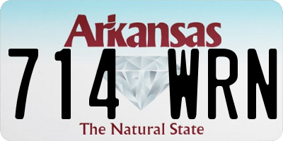 AR license plate 714WRN