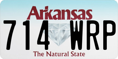 AR license plate 714WRP