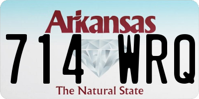 AR license plate 714WRQ