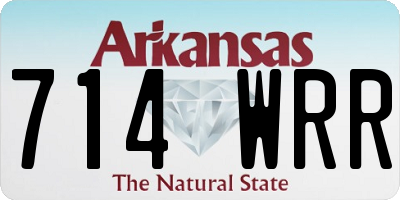 AR license plate 714WRR