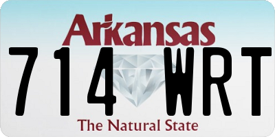 AR license plate 714WRT