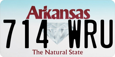 AR license plate 714WRU