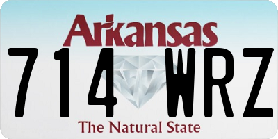AR license plate 714WRZ