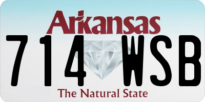 AR license plate 714WSB
