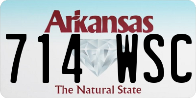 AR license plate 714WSC