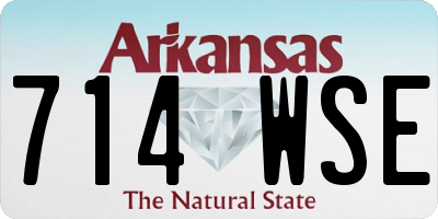 AR license plate 714WSE