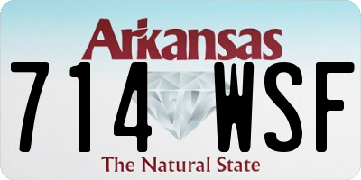 AR license plate 714WSF