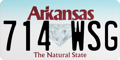 AR license plate 714WSG
