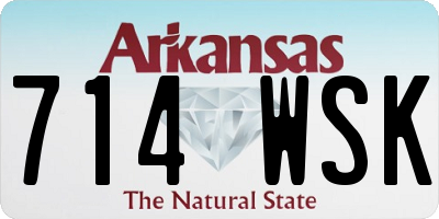 AR license plate 714WSK