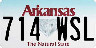 AR license plate 714WSL