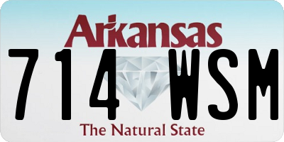 AR license plate 714WSM