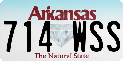 AR license plate 714WSS