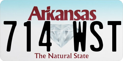 AR license plate 714WST