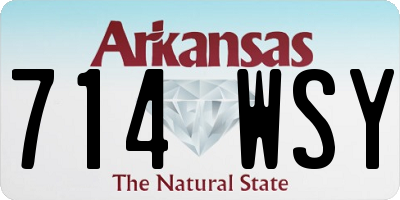 AR license plate 714WSY