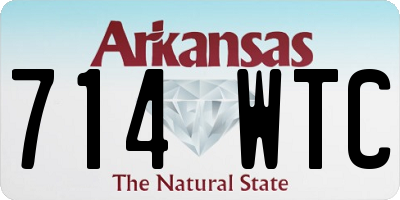 AR license plate 714WTC