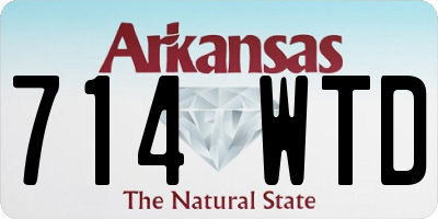 AR license plate 714WTD
