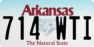 AR license plate 714WTI