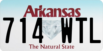 AR license plate 714WTL